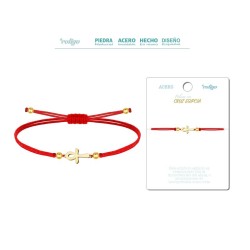 Pulsera Hilo Rojo Cruz Egipcia Dorada - Coleccion amuleto pulsera roja